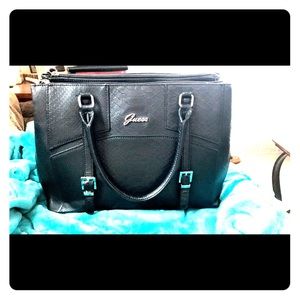 GUESS black Handbag/Purse